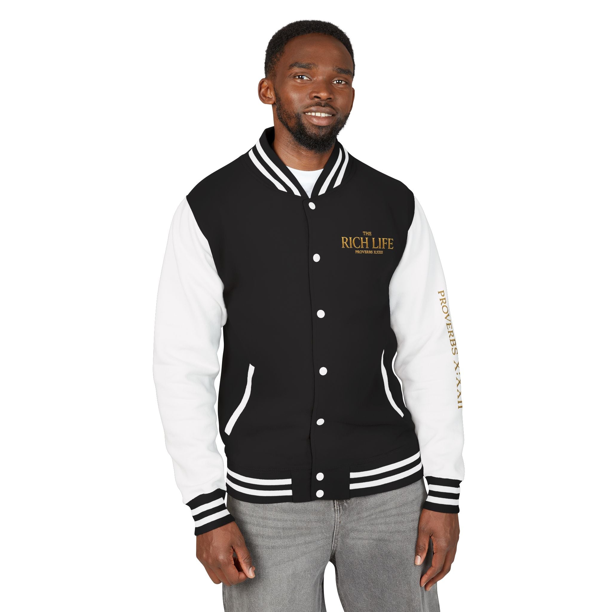 Rich Life Letterman Jacket | UNISEX Varsity Jacket