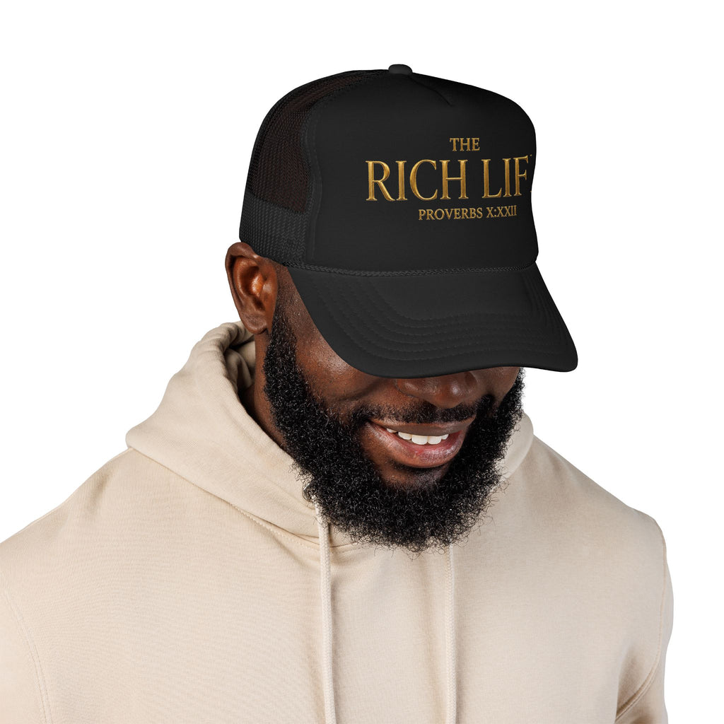 The Rich Life Trucker Hat — 'Proverbs XXII