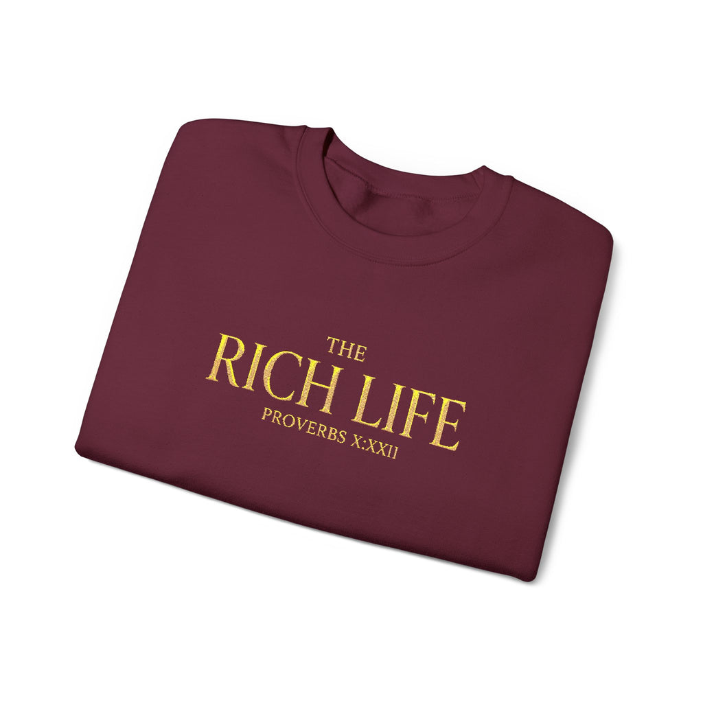 The Rich Life Signature Crewneck Sweatshirt | UNISEX
