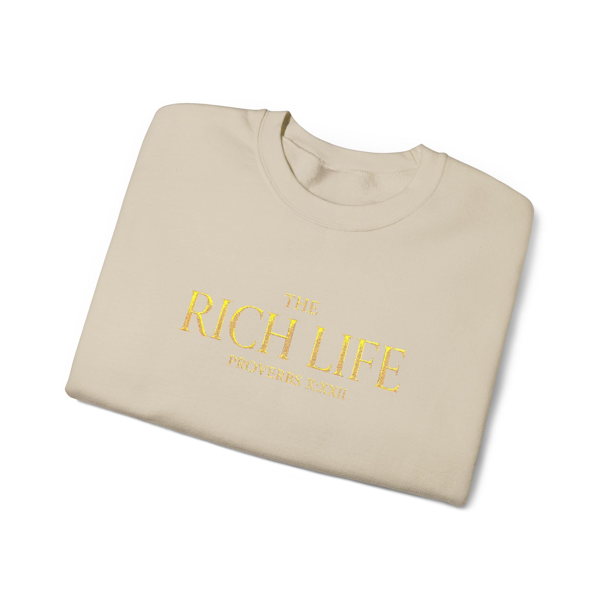 The Rich Life Signature Crewneck Sweatshirt | UNISEX
