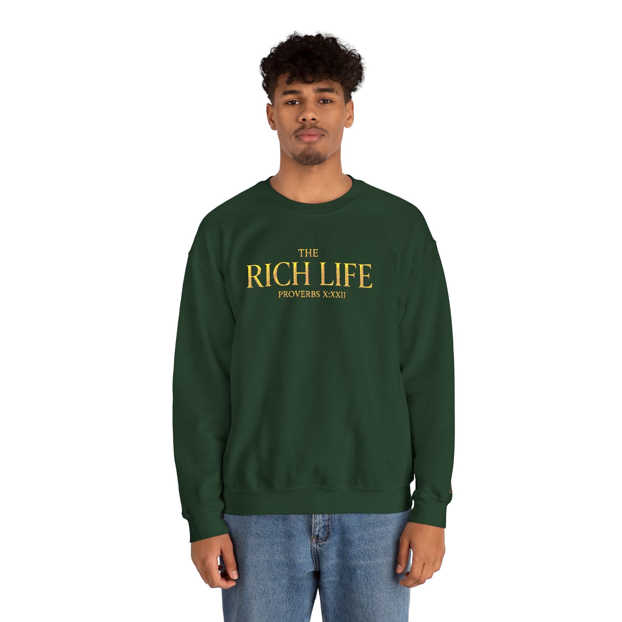 The Rich Life Signature Crewneck Sweatshirt | UNISEX