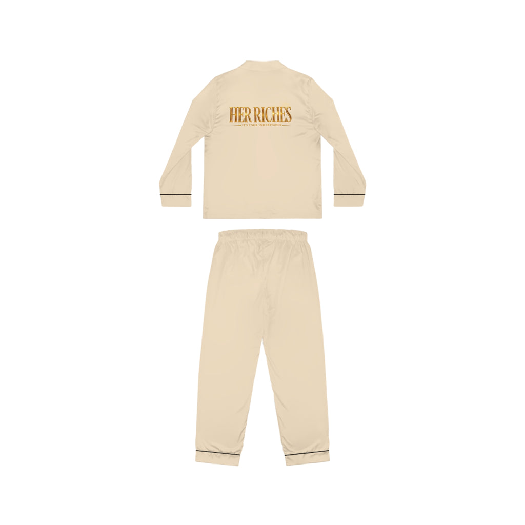 Her Riches Satin Pajamas (AOP)