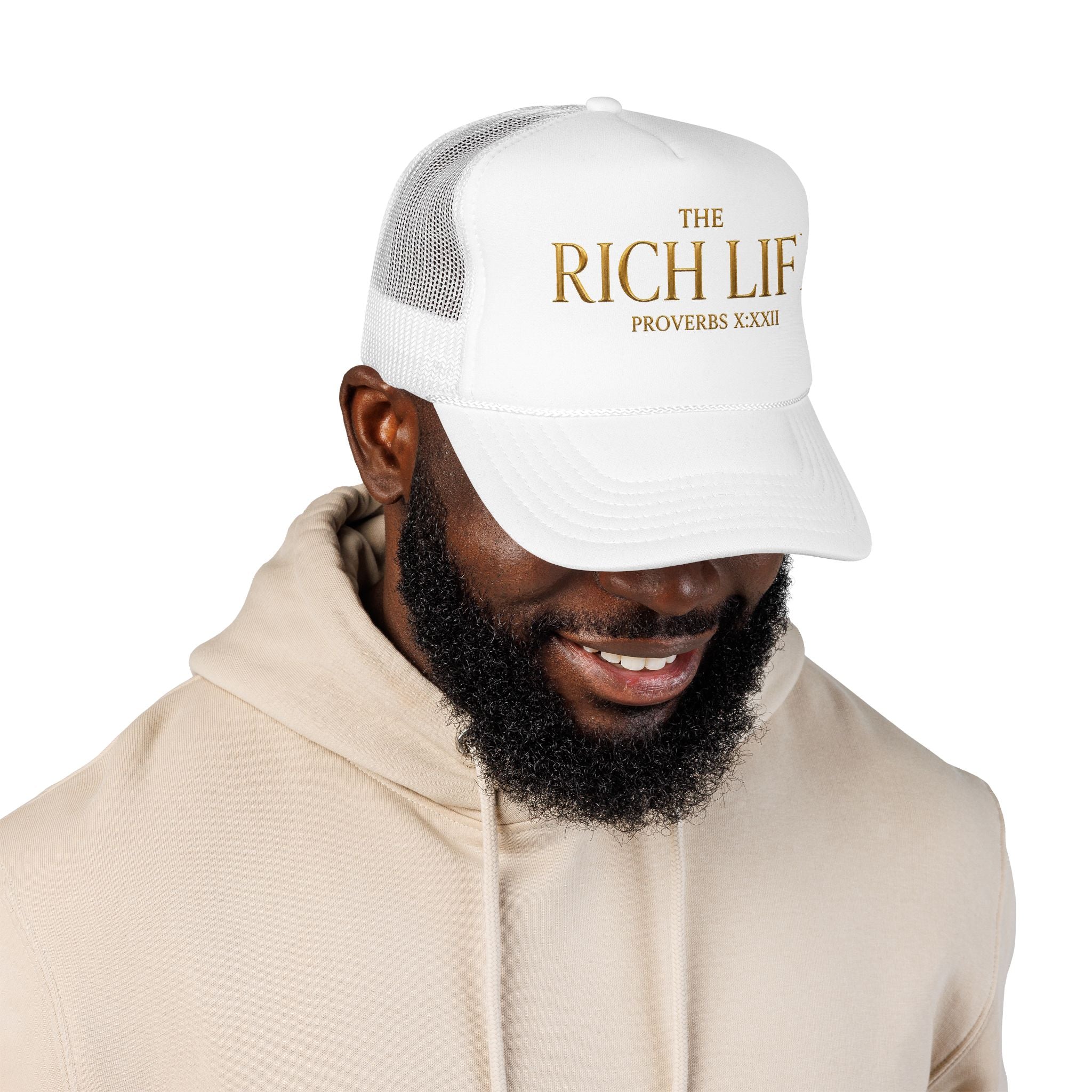 The Rich Life Trucker Hat — 'Proverbs XXII