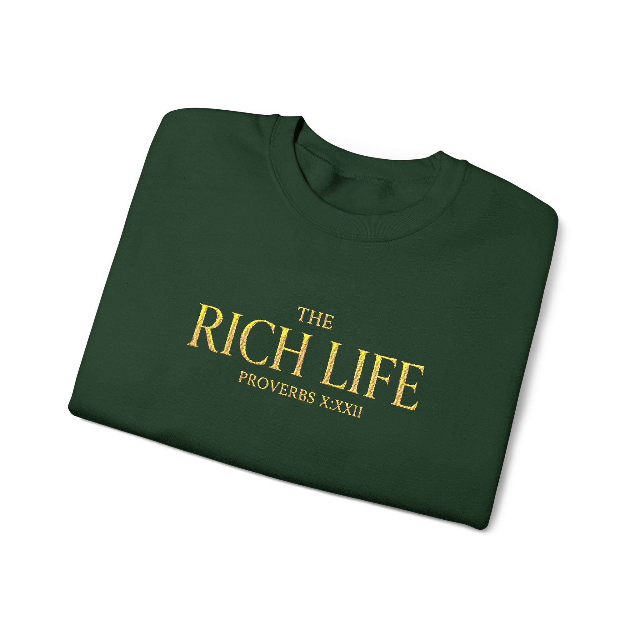 The Rich Life Signature Crewneck Sweatshirt | UNISEX