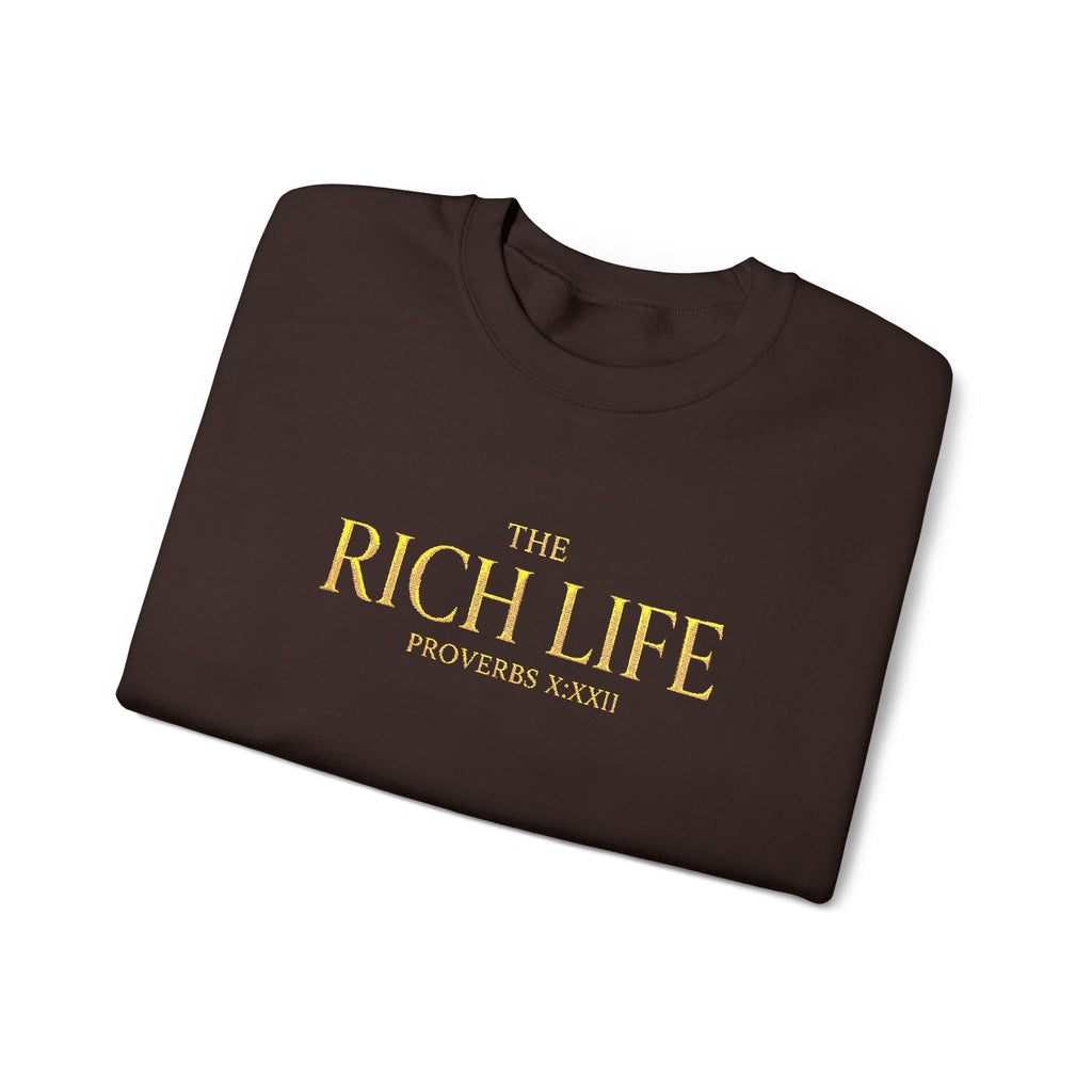 The Rich Life Signature Crewneck Sweatshirt | UNISEX