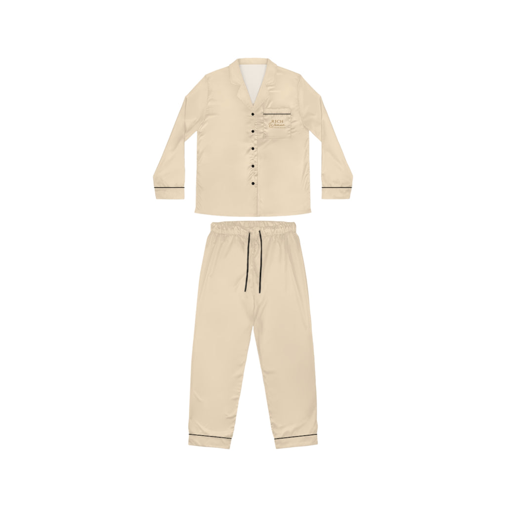 Her Riches Satin Pajamas (AOP)