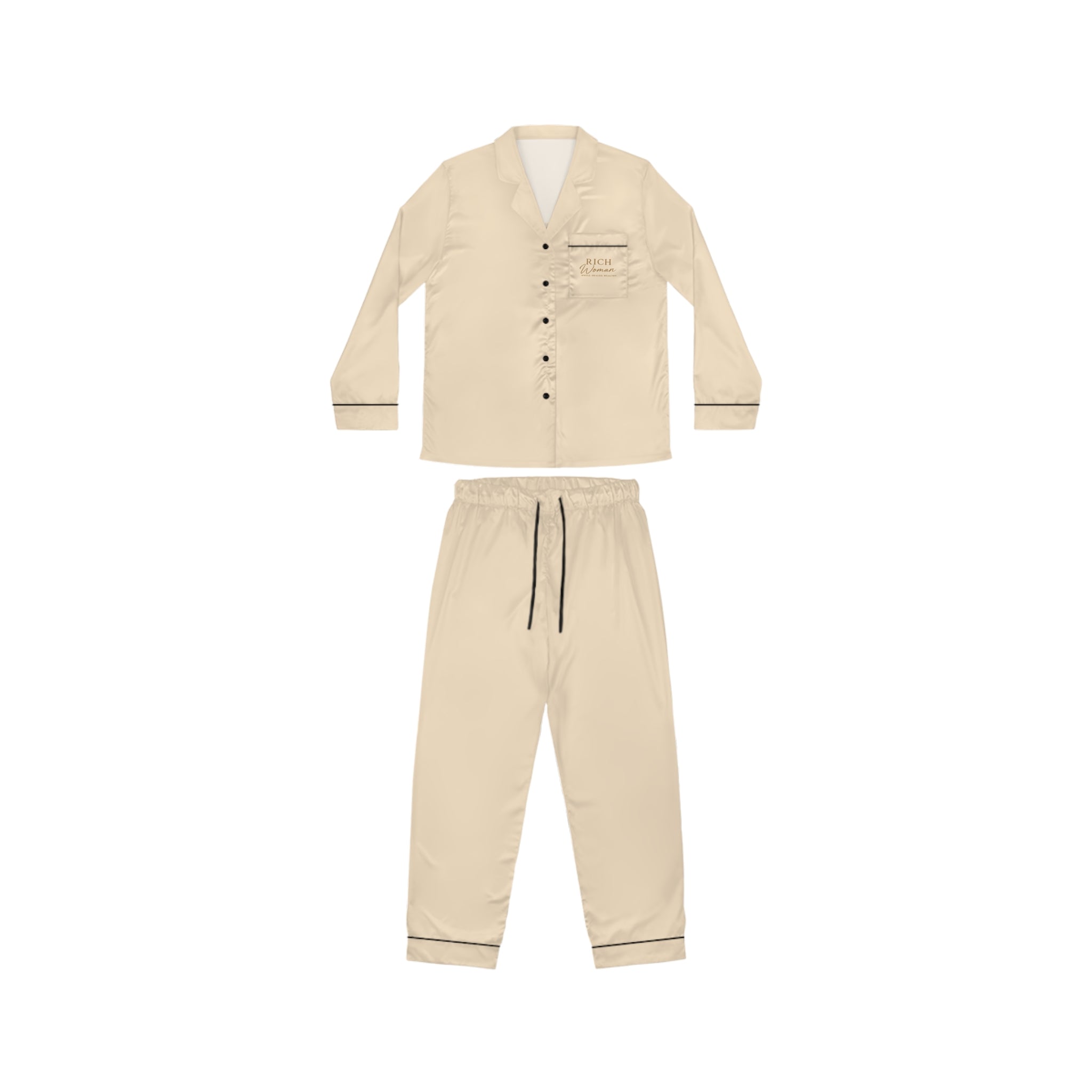 Her Riches Satin Pajamas (AOP)